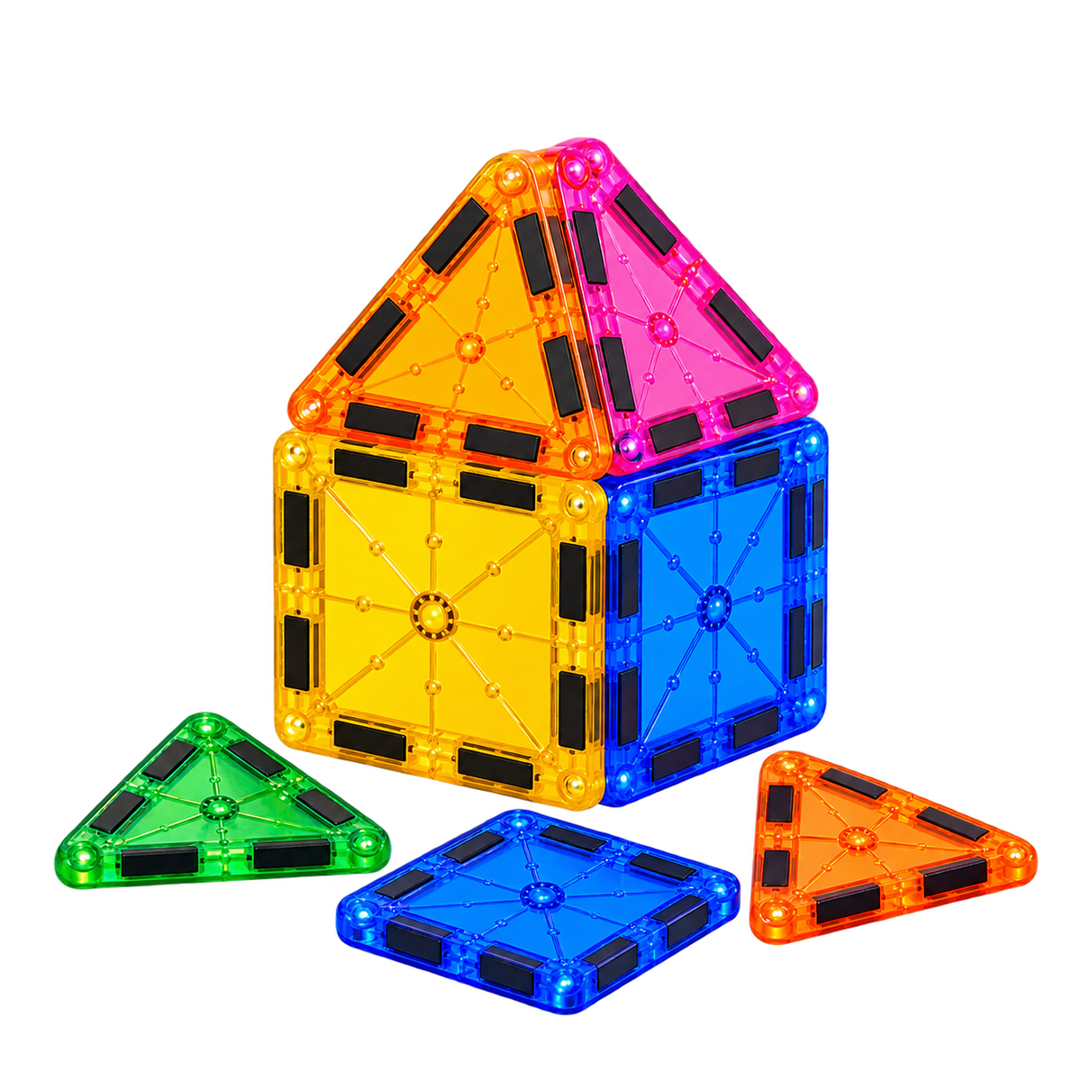 Magnetic Tiles (45 Pieces)