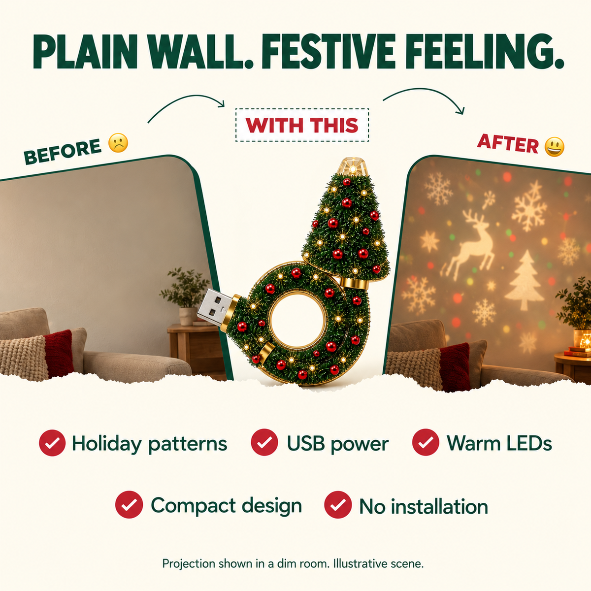 Cristmas projector light