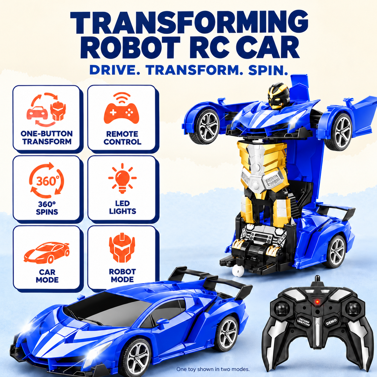 Transforming rc car