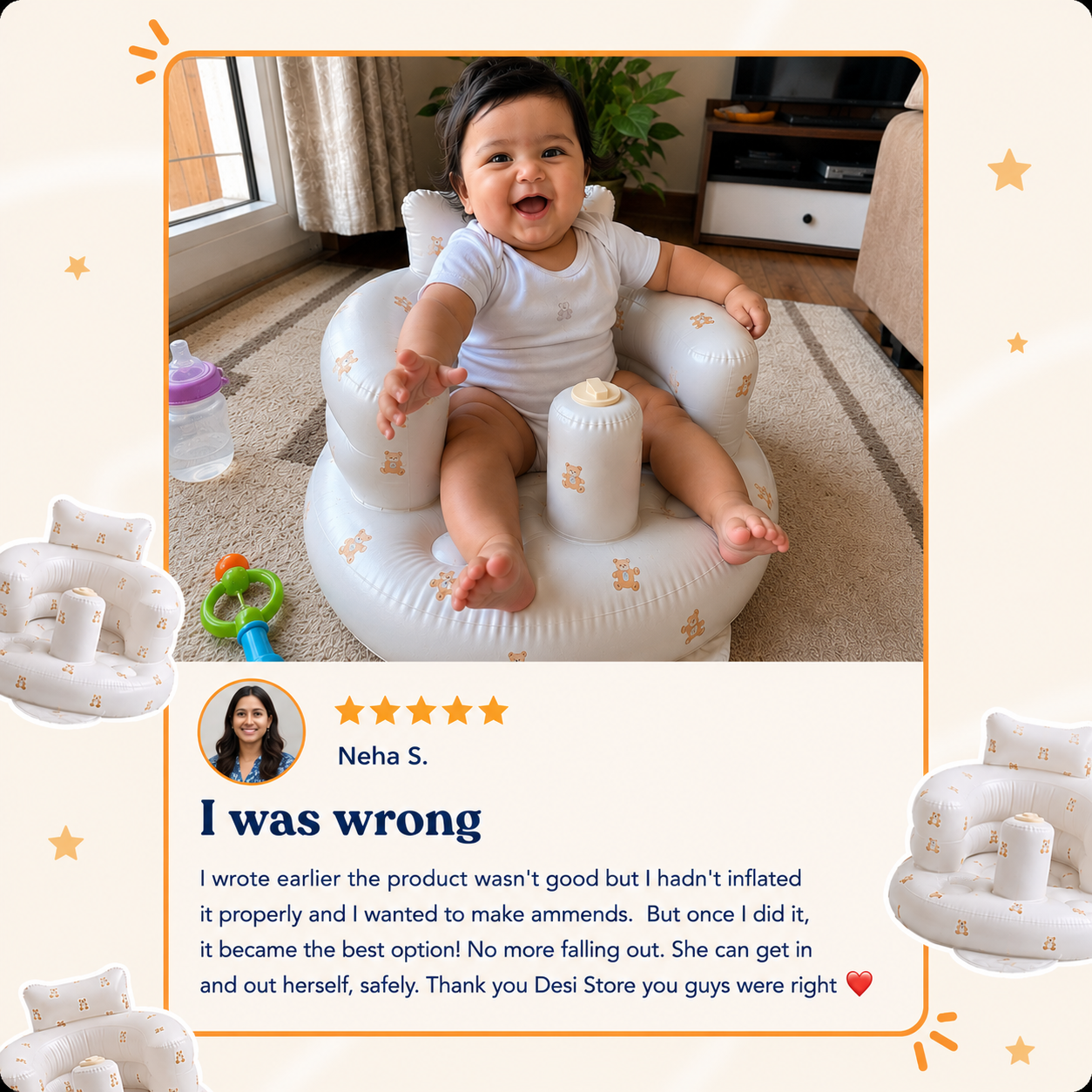 Inflatable Baby Sofa
