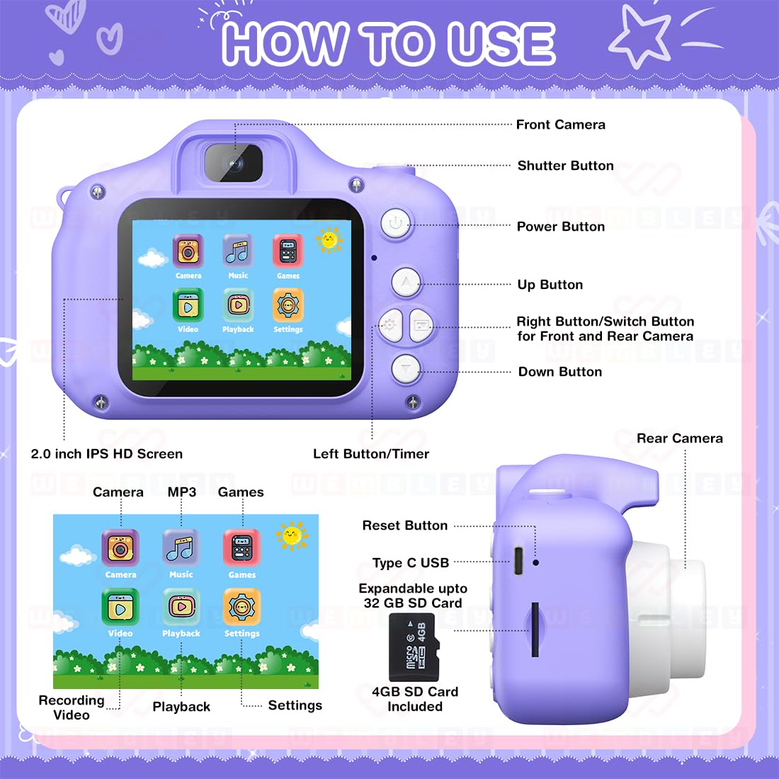 Instant Digital Camera for Kids