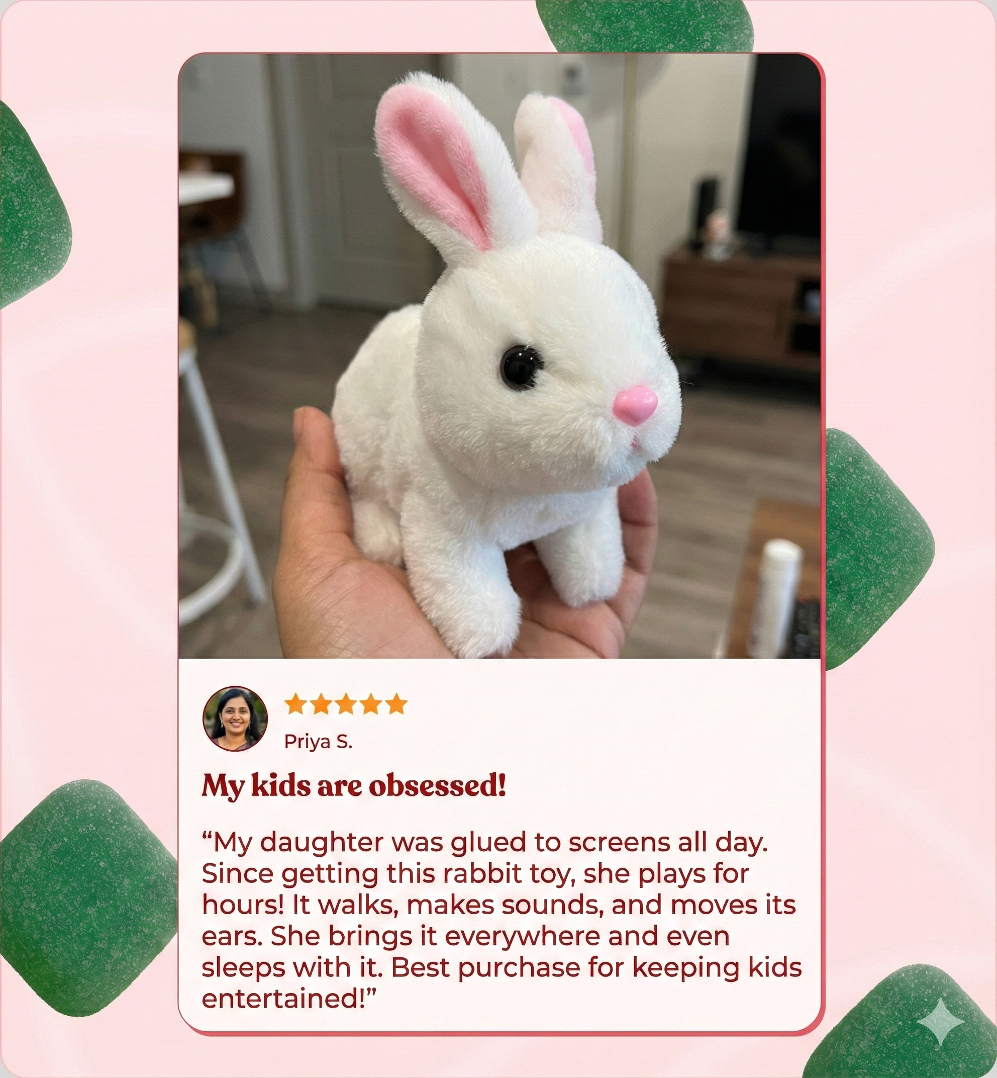 Walking Rabbit Toy