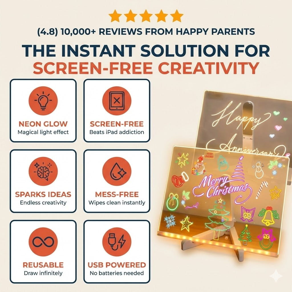 Magic Writing Board with Pen & Light