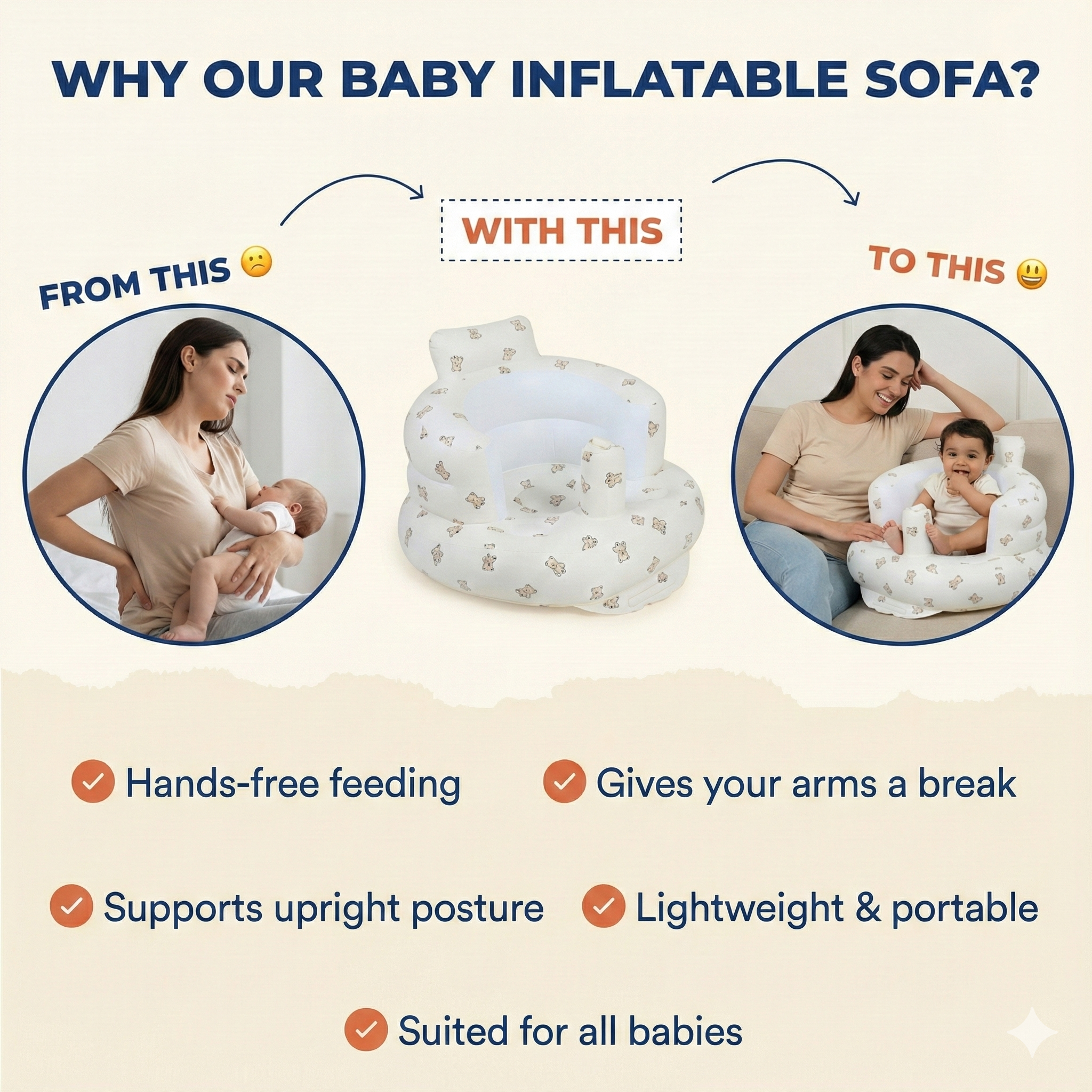 Inflatable Baby Sofa
