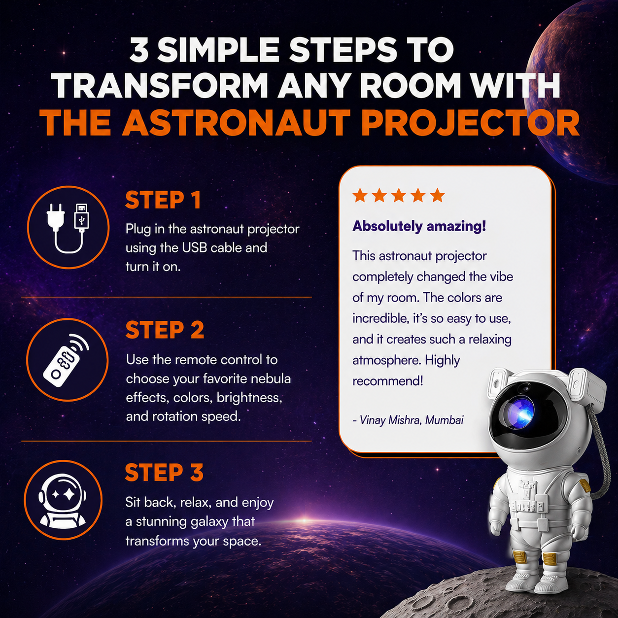 Astronaut Projector