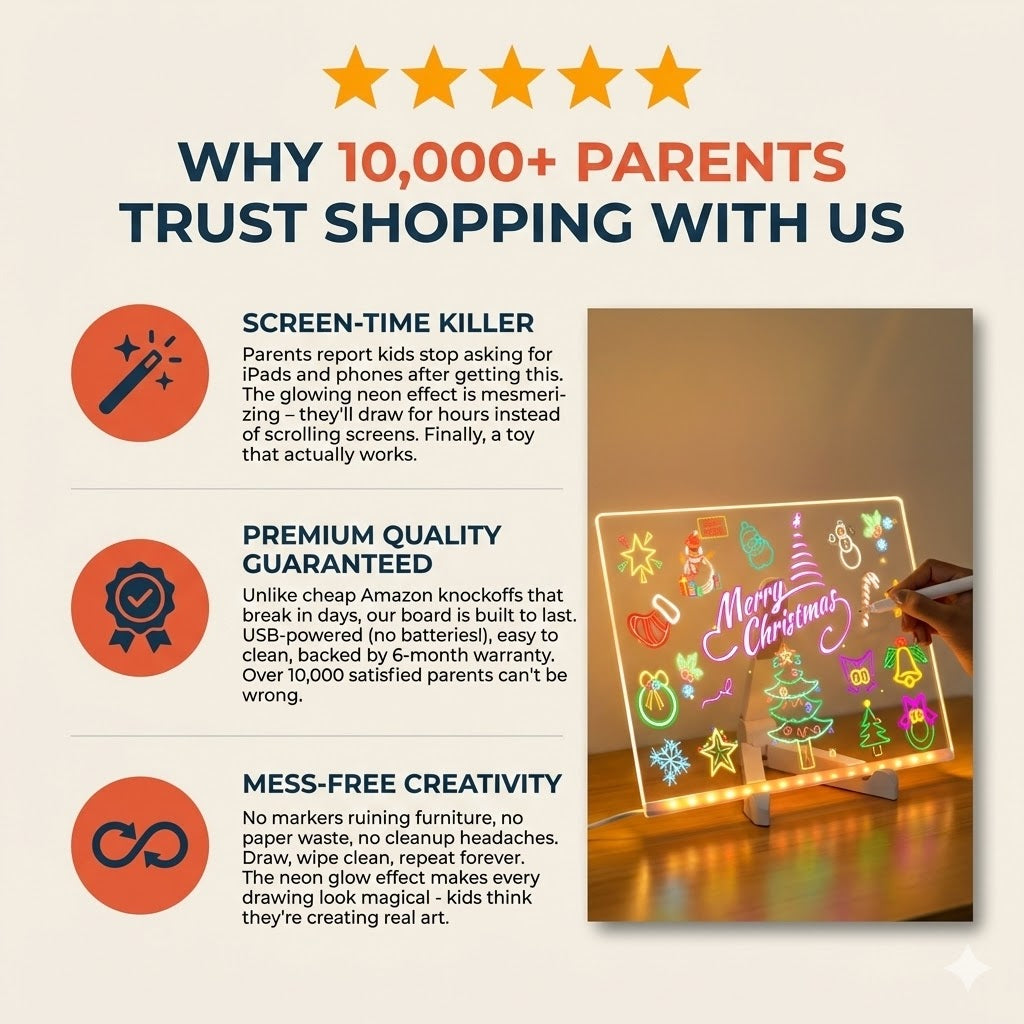 Magic Writing Board with Pen & Light