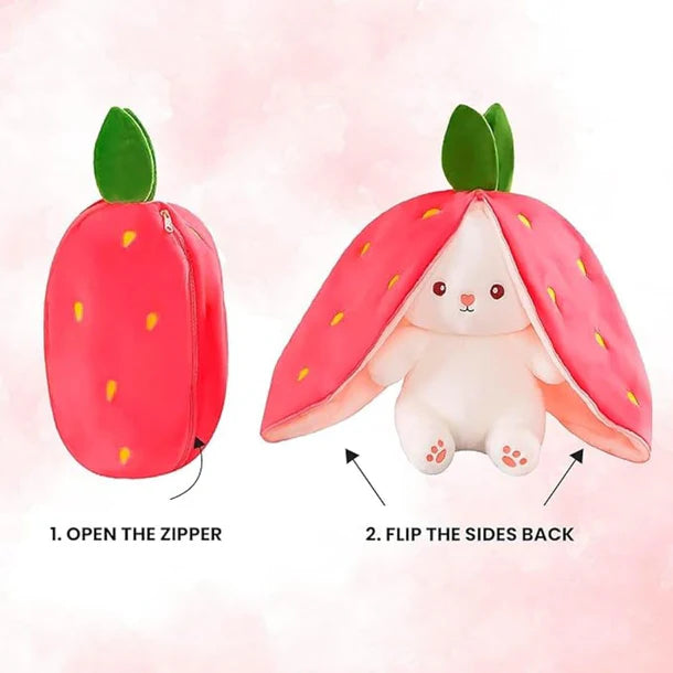 Strawberry Bunny Cuddle Toy