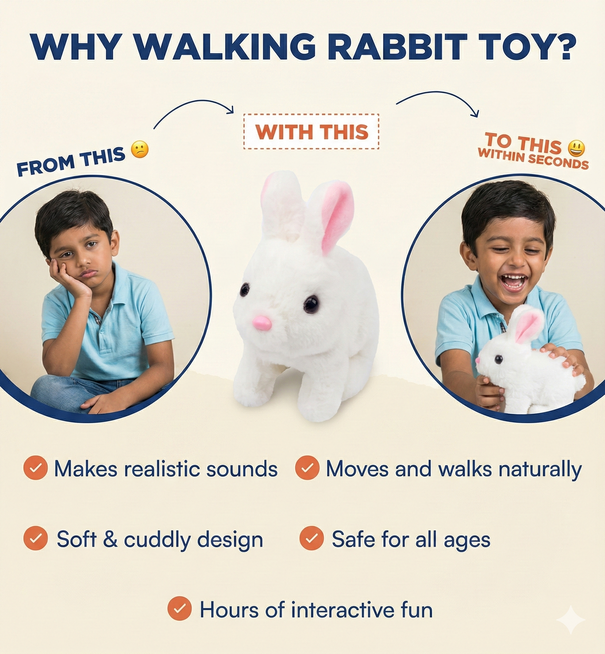Walking Rabbit Toy