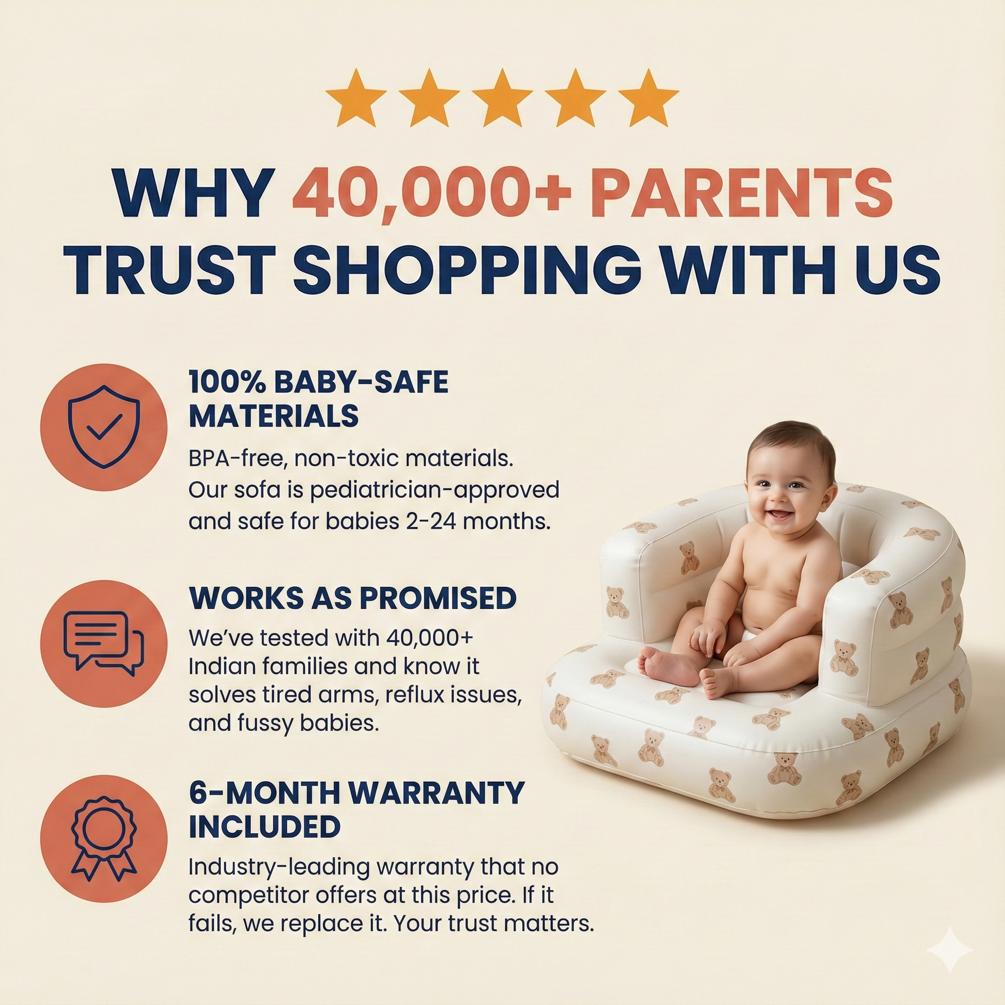 Inflatable Baby Sofa