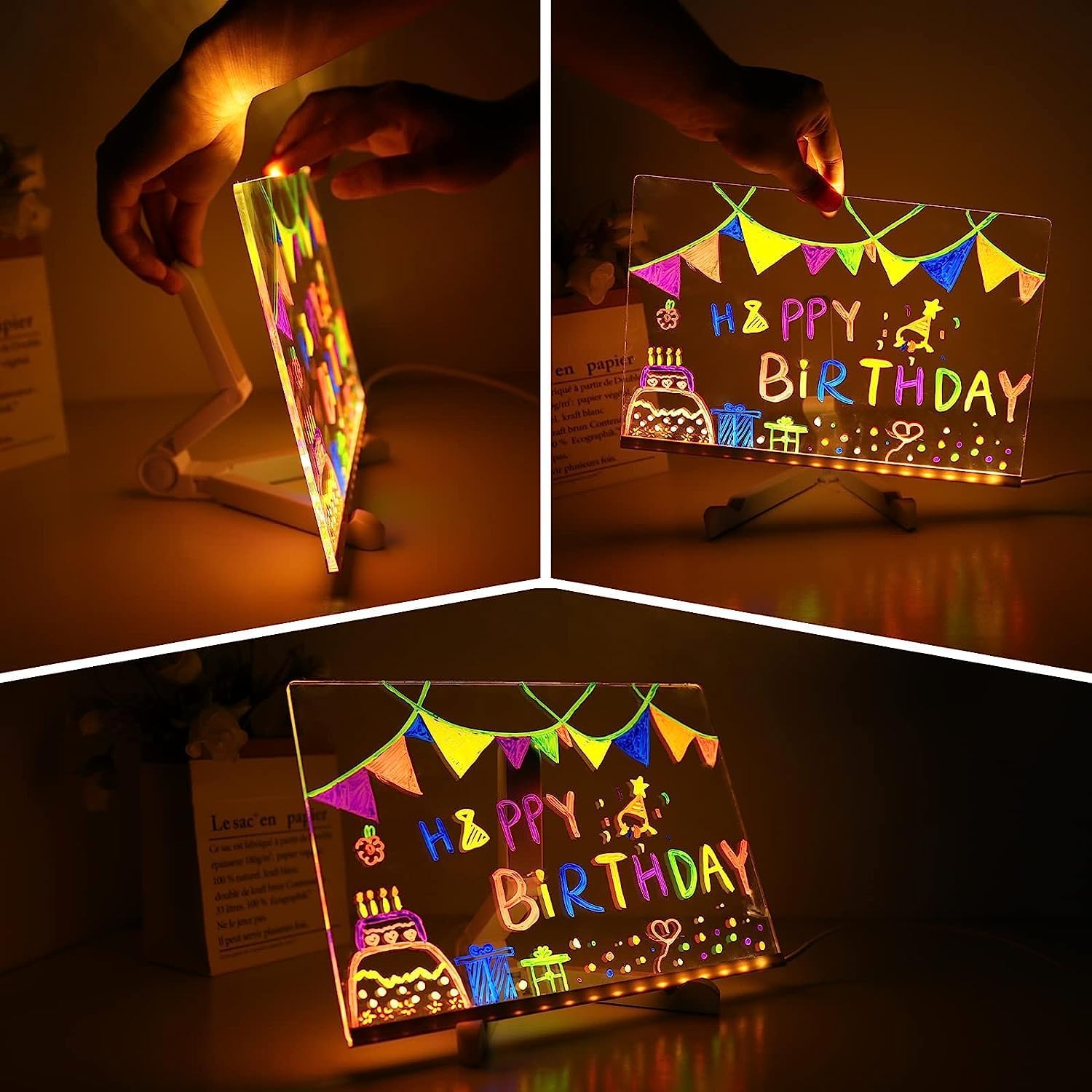 Magic Writing Board with Pen & Light