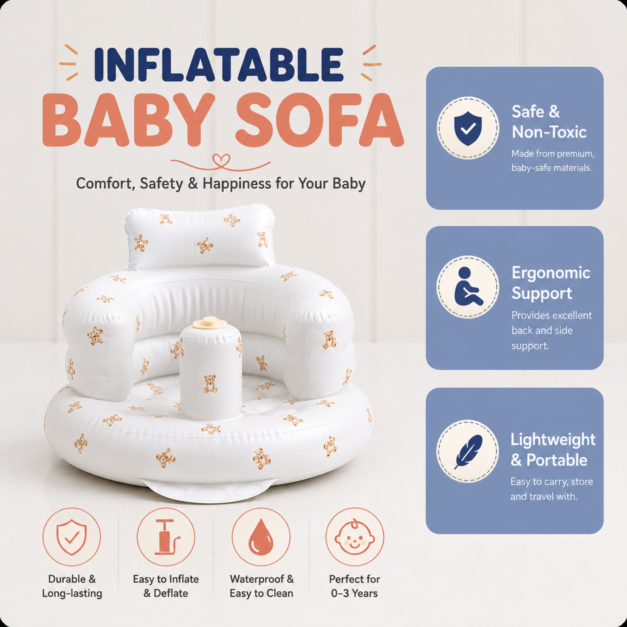 Inflatable Baby Sofa