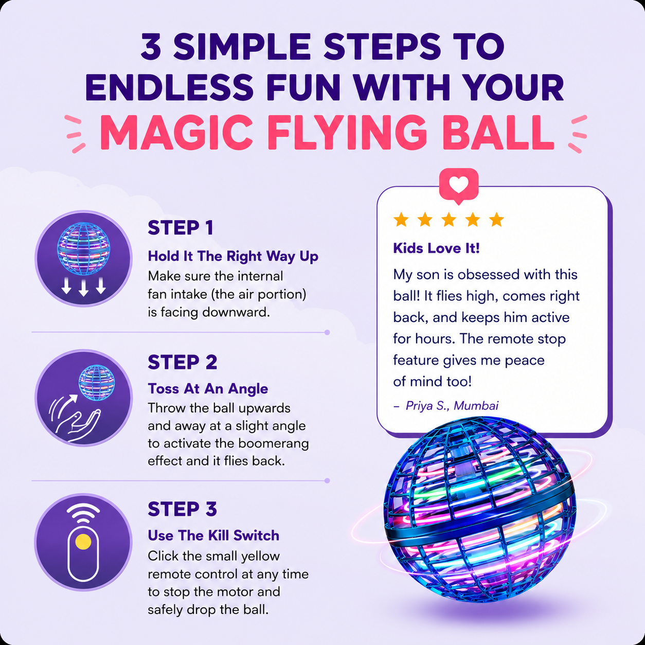 Magic Flying Ball