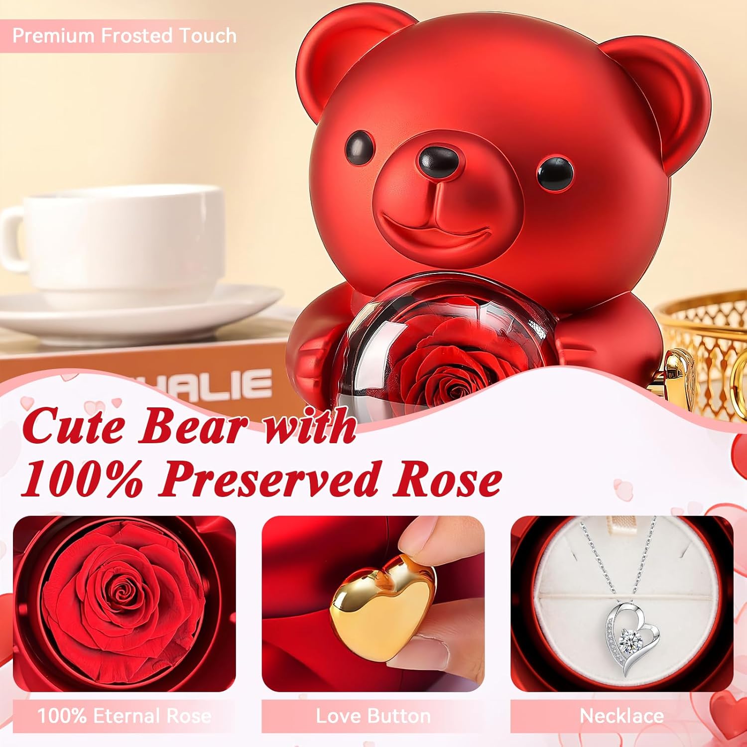 Eternal Rose Bear