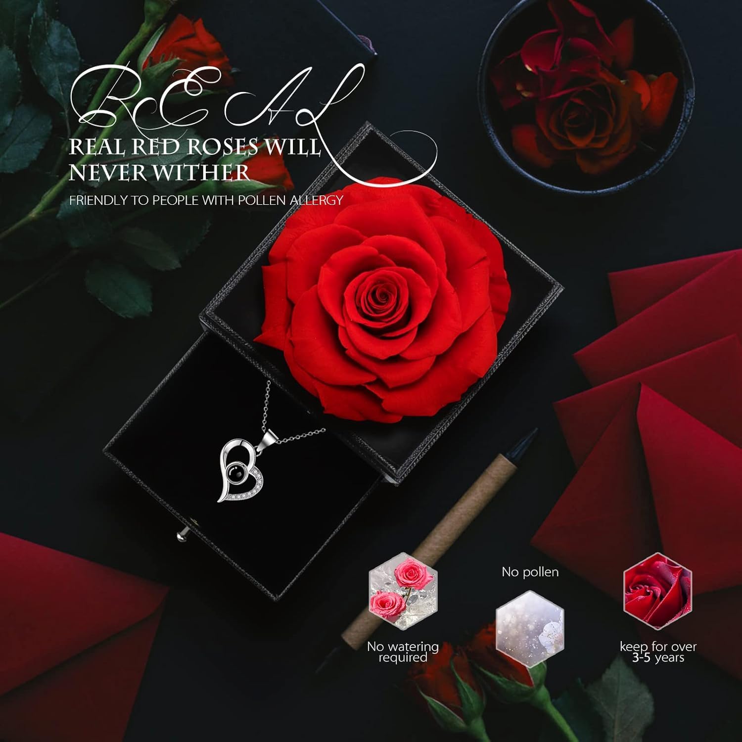 Eternal Rose Necklace Box