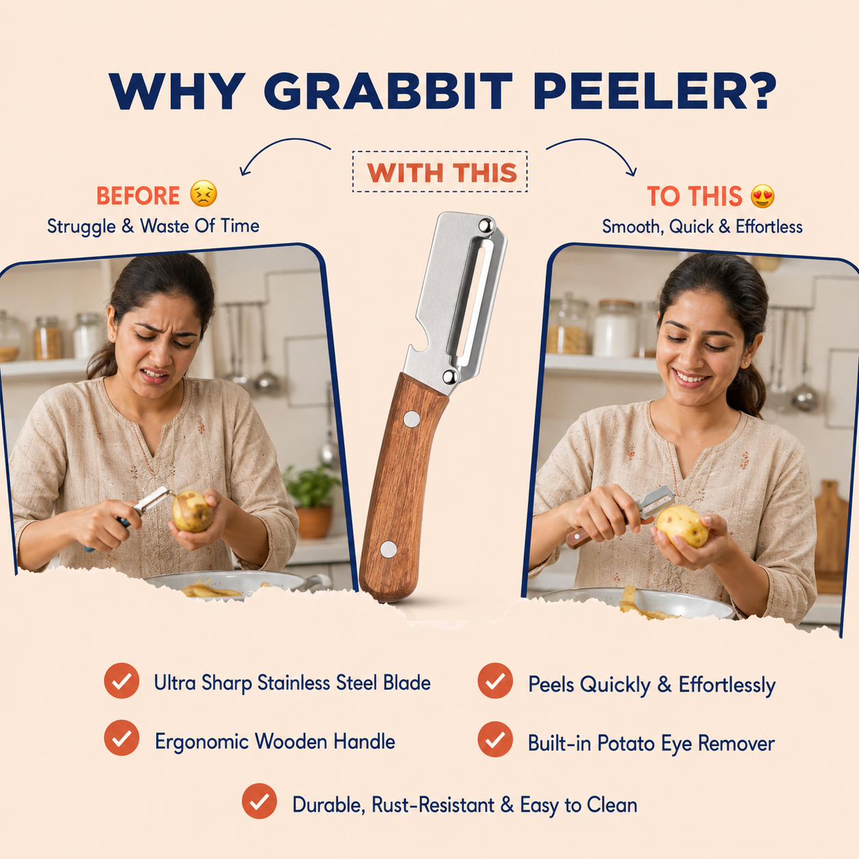 2 in 1 peeler