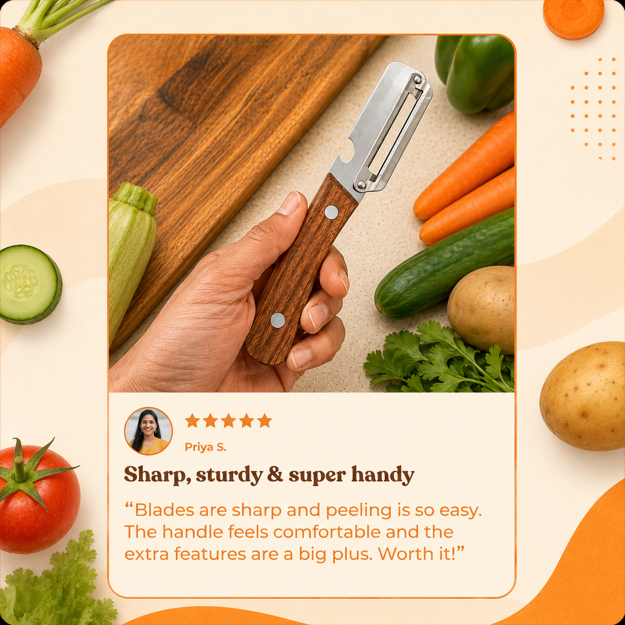 2 in 1 peeler