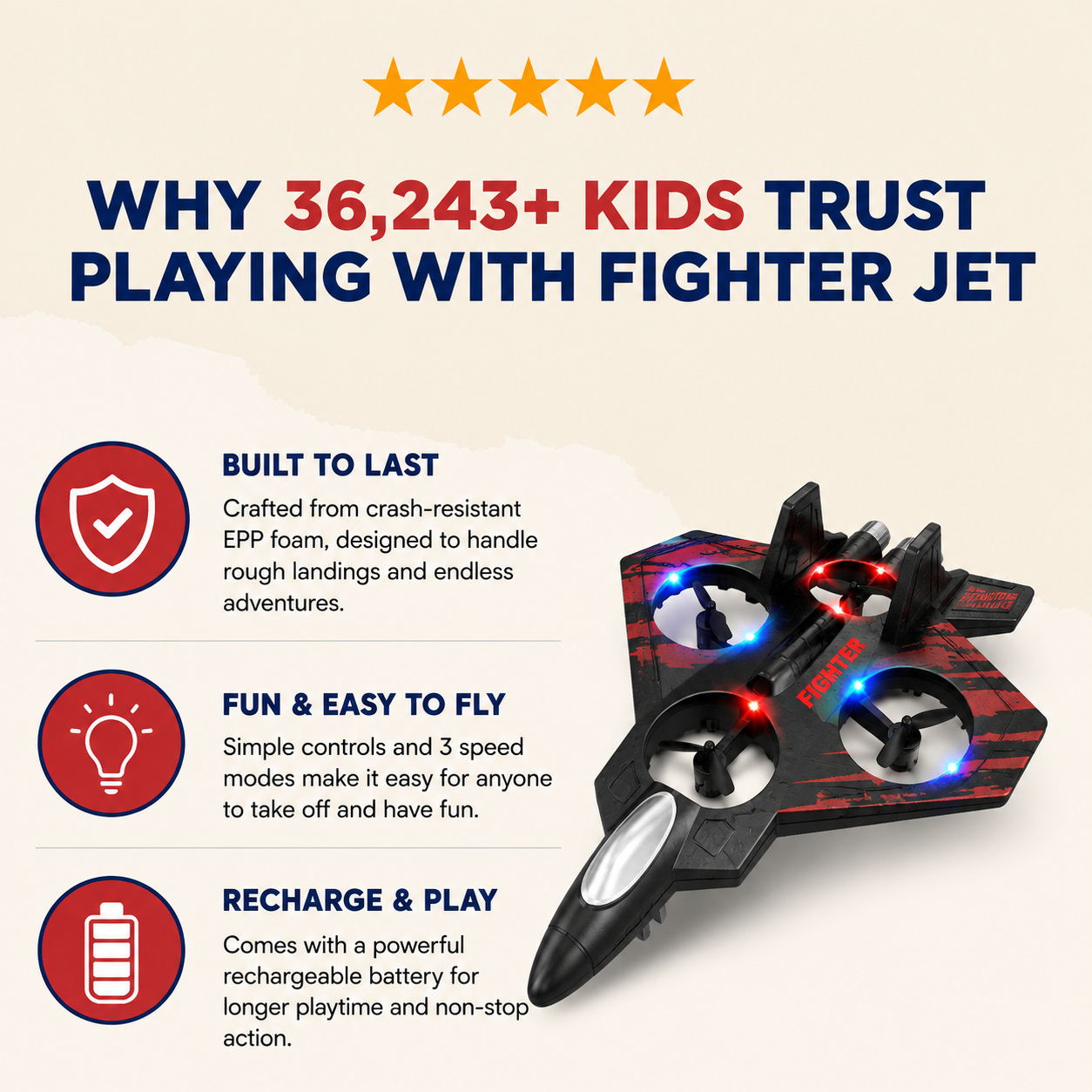Flying Jet Plane