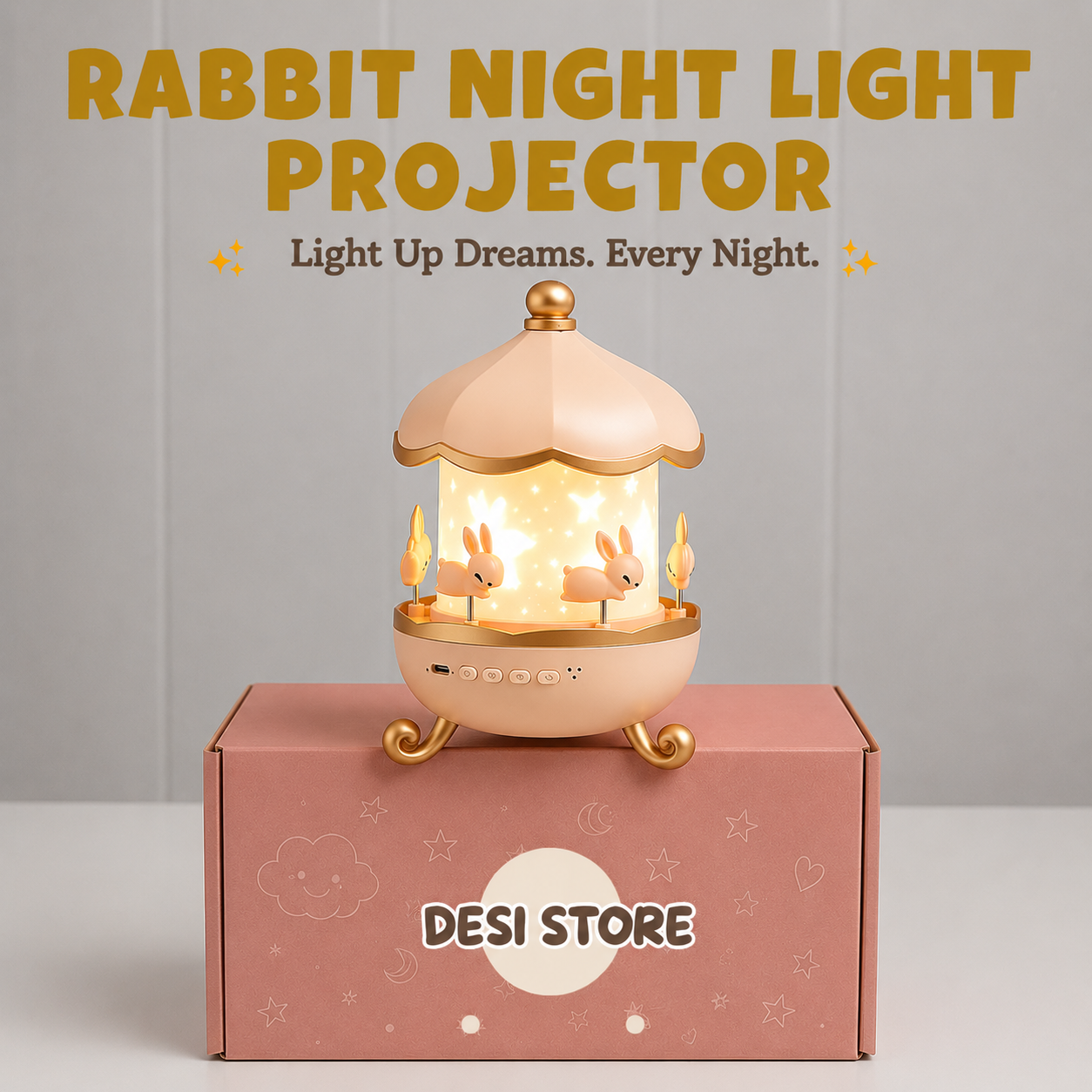 Rabbit Night Light Projector