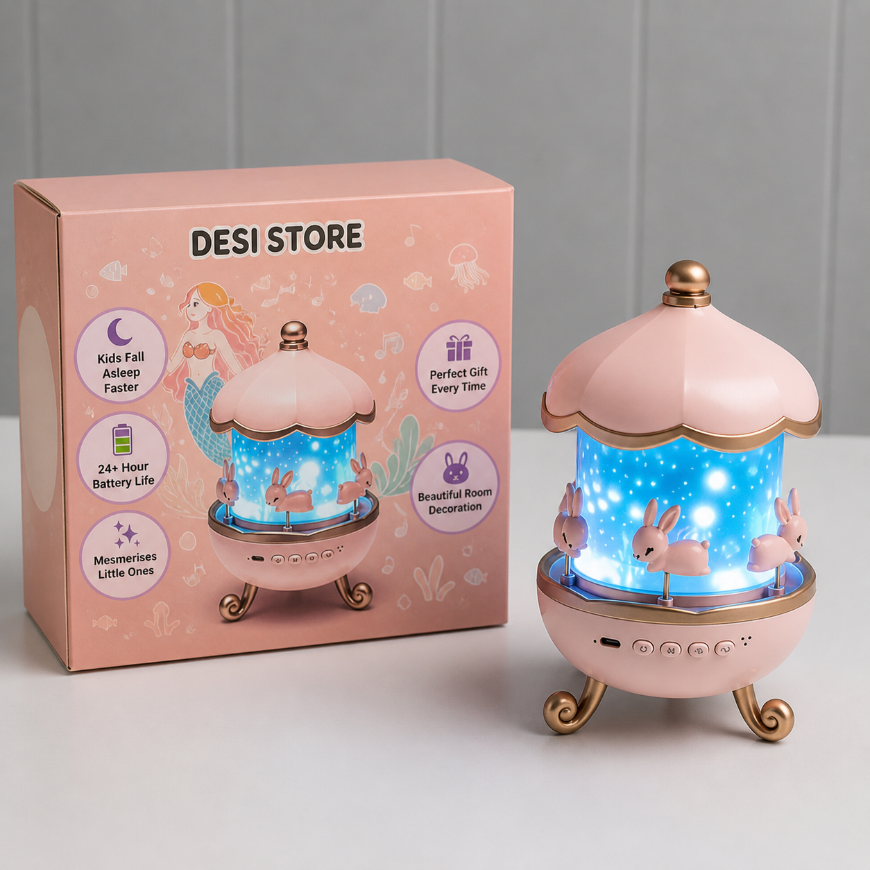 Rabbit Night Light Projector