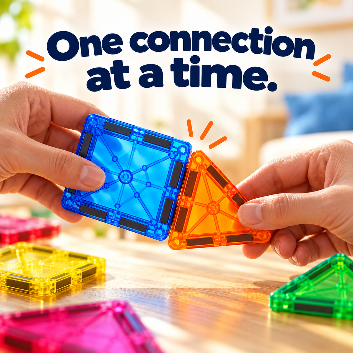 Magnetic Tiles (45 Pieces)