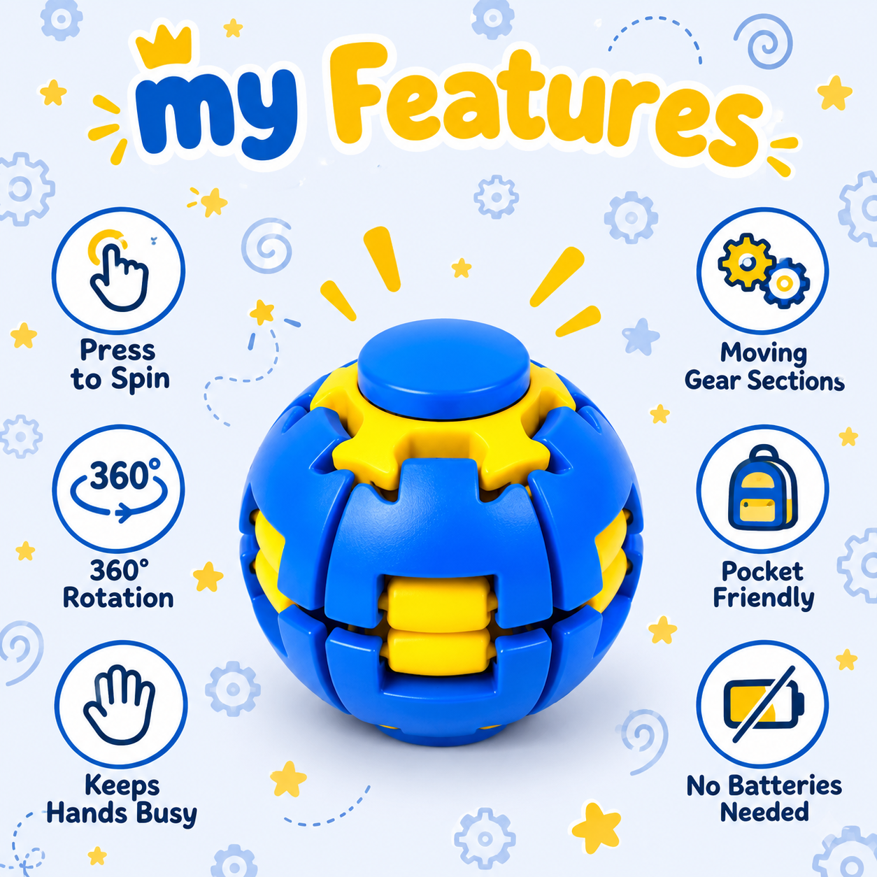 Gear Fidget Ball