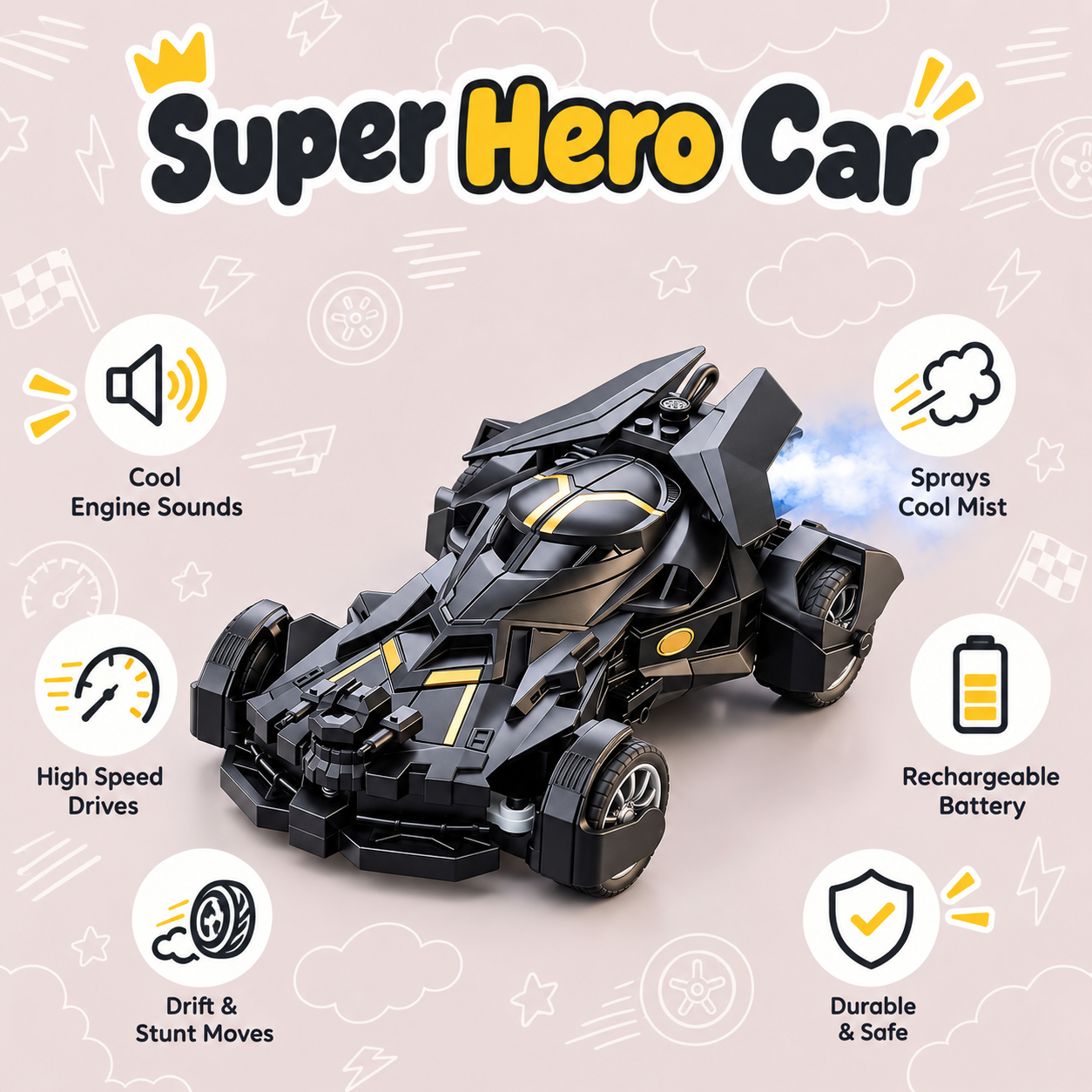 Batmobile Car Toy