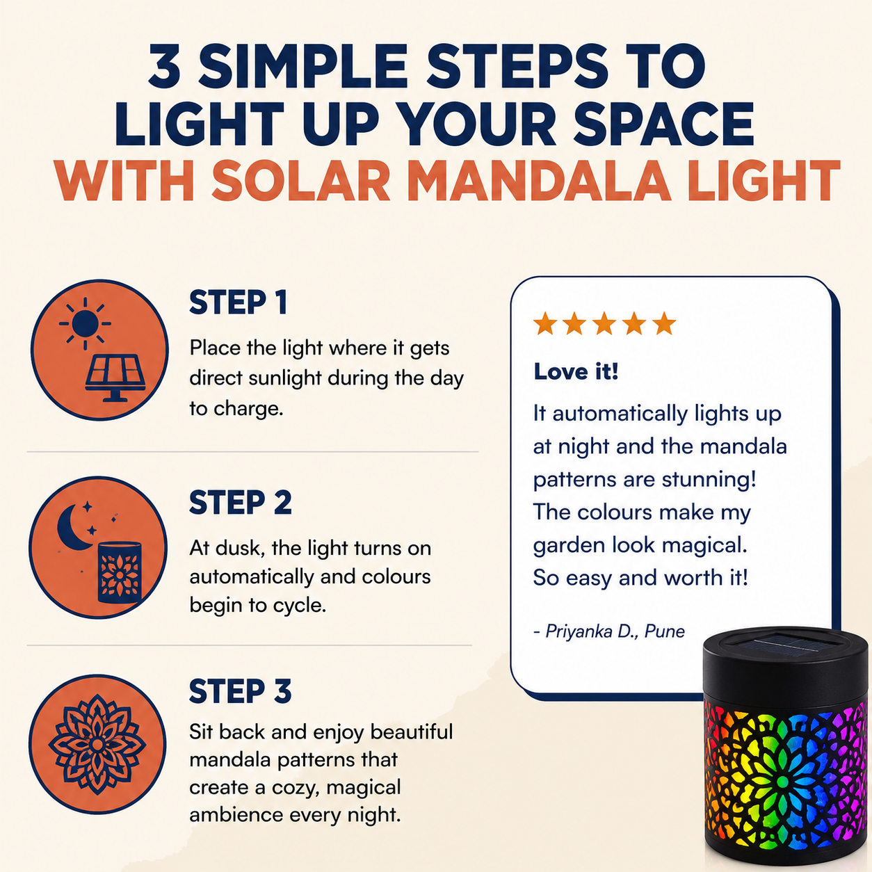 Solar Mandala Light