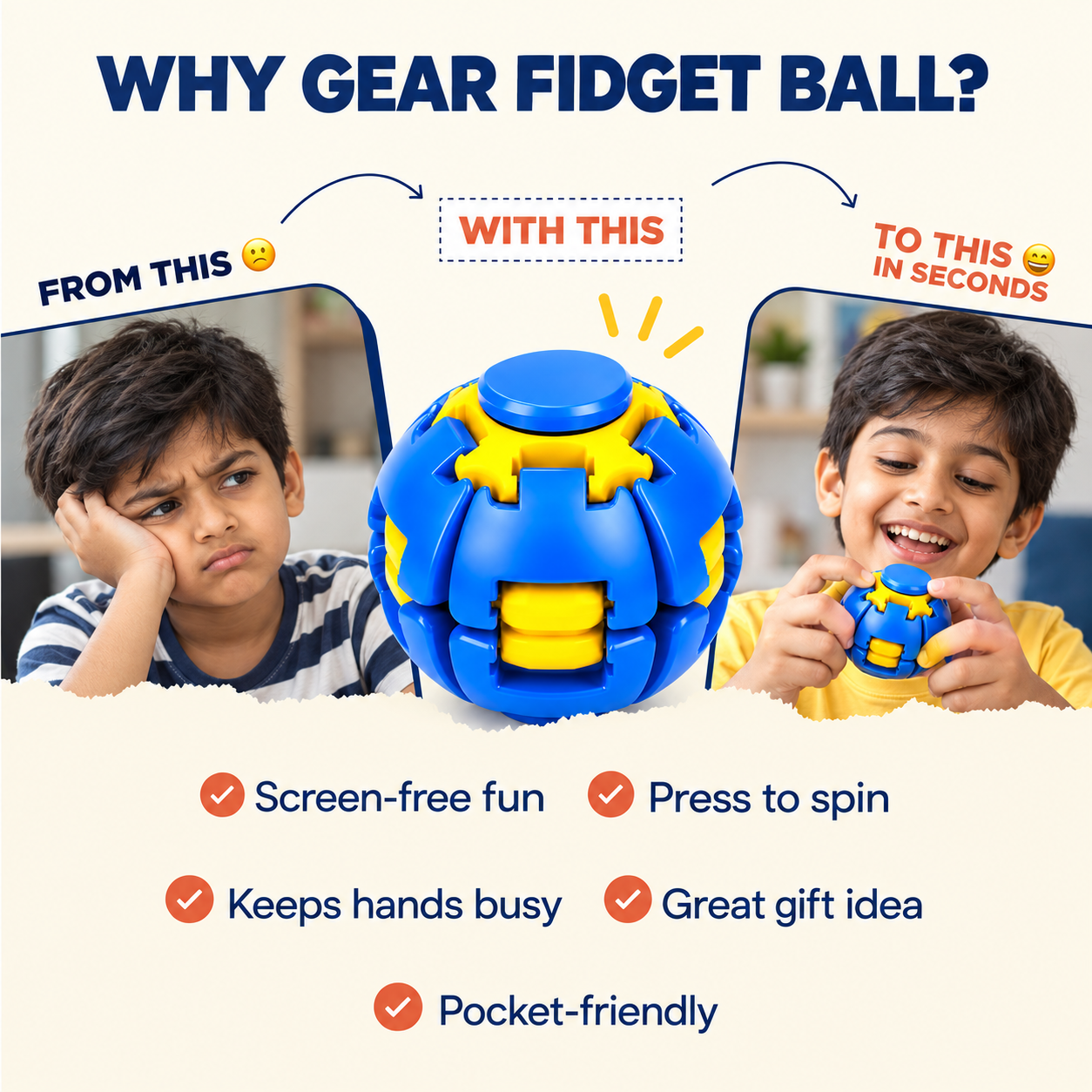 Gear Fidget Ball