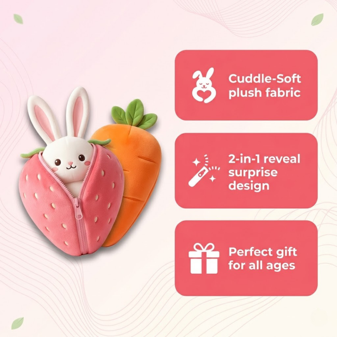 Strawberry Bunny Cuddle Toy