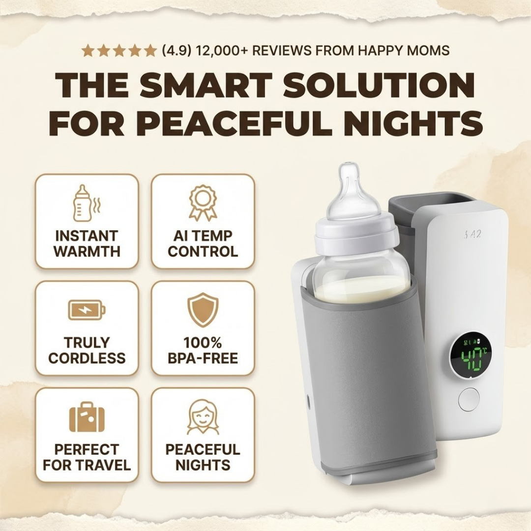 One 90-Minute Charge Warms Three Full Bottles