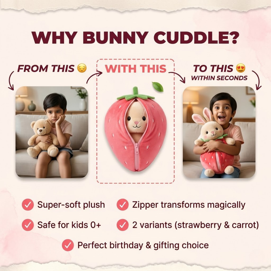 Strawberry Bunny Cuddle Toy