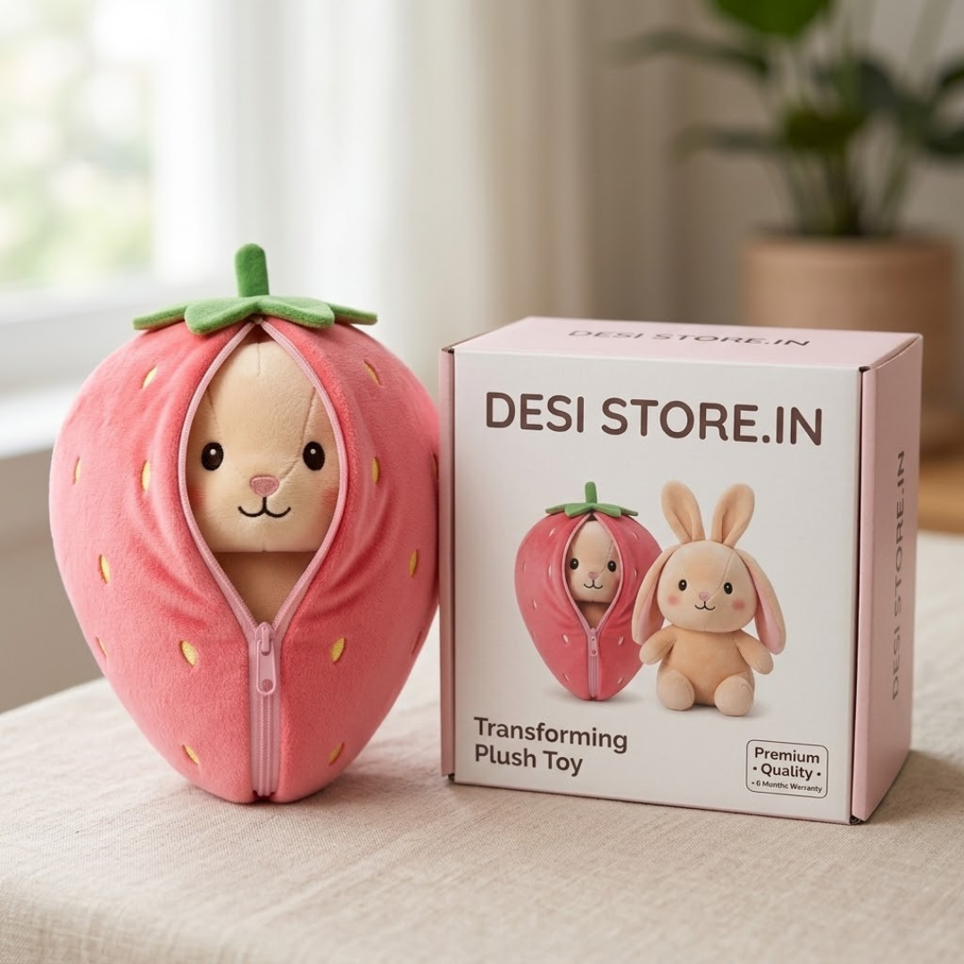 Strawberry Bunny Cuddle Toy