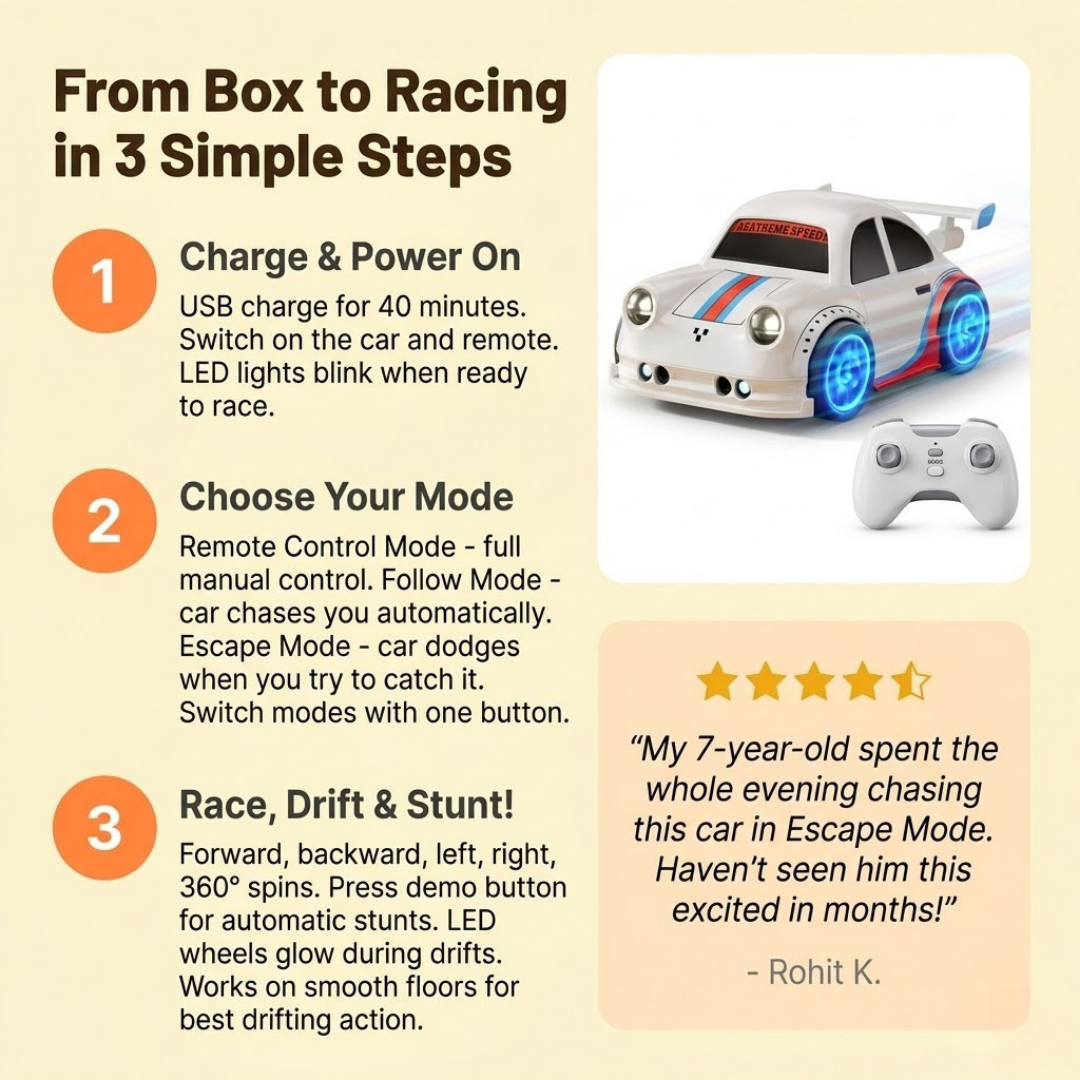 Sensor Racing Car (Remote Control)