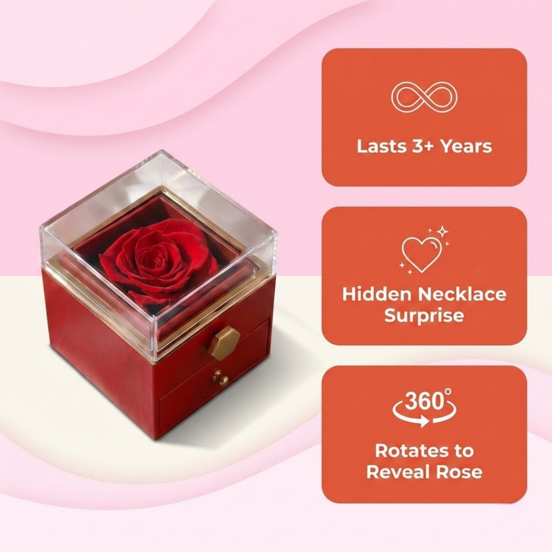 Eternal Rose Necklace Box